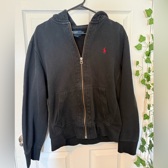 Polo Ralph Lauren Other - Vintage Heavyweight 1990’s Ralph Lauren Full Zip Up Thermal Lined Hoodie